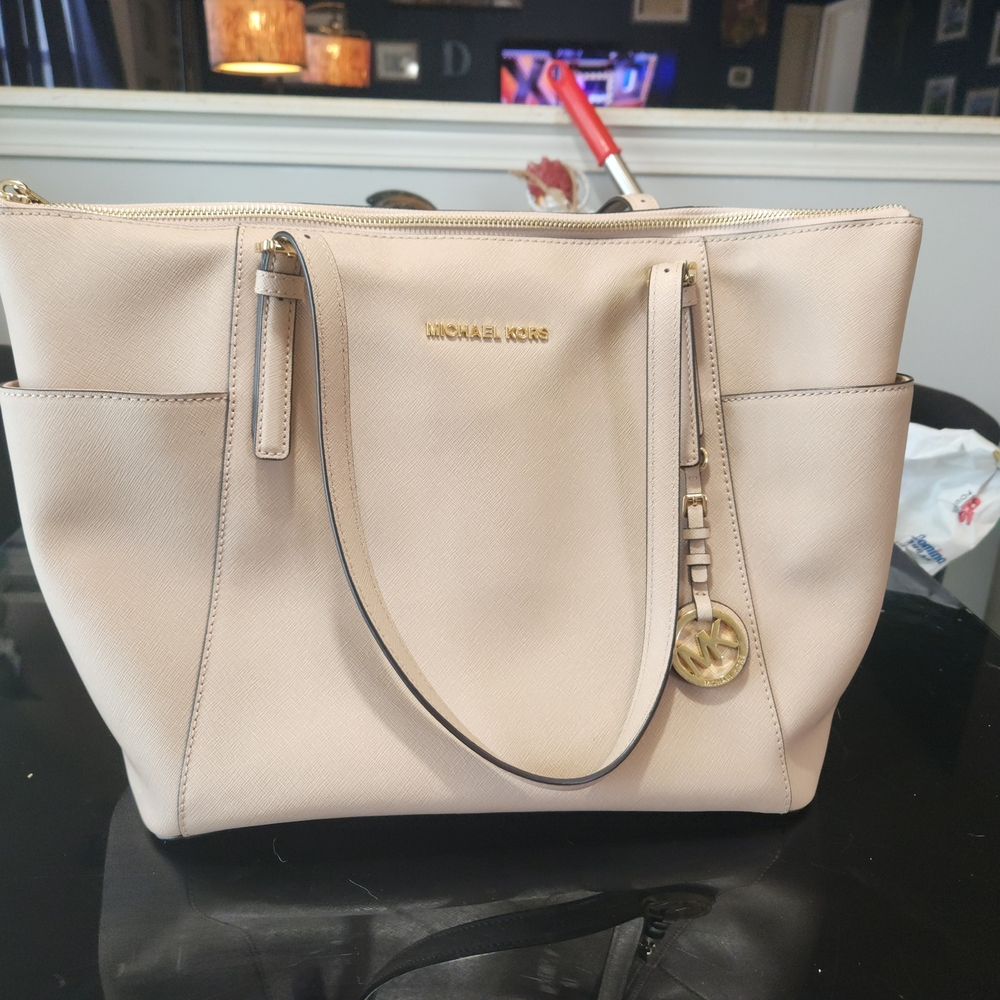 Michael Kors Cream Tote Bag
